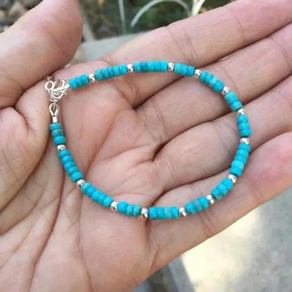 Nature’s Splendour®️LLC Jewelry - Turquoise Bracelet, Nacozari Turquoise,Handmade Bracelet,Unisex Bracelet,Mens